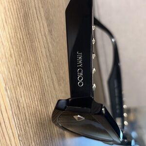 Jimmy Choo Black Studded Men's Sunglasses